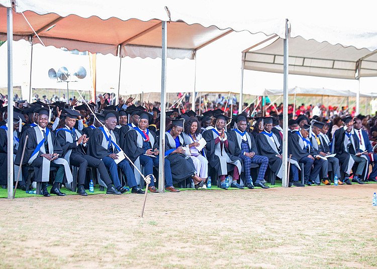 The Graduands seated for the ceremony