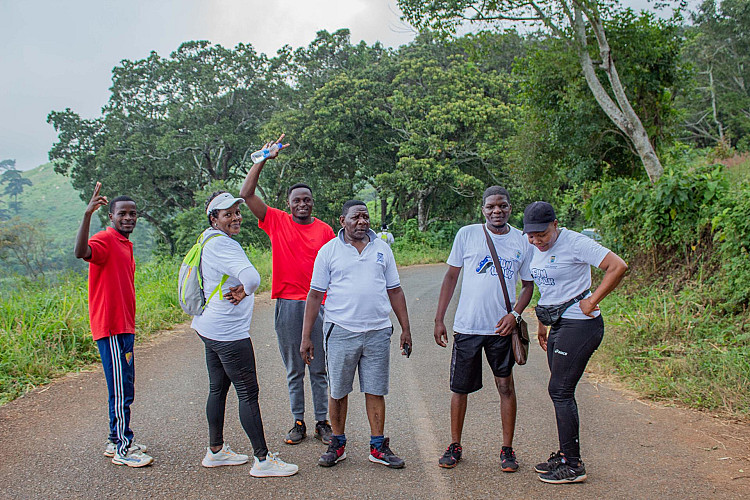 The hike starts with a few photos