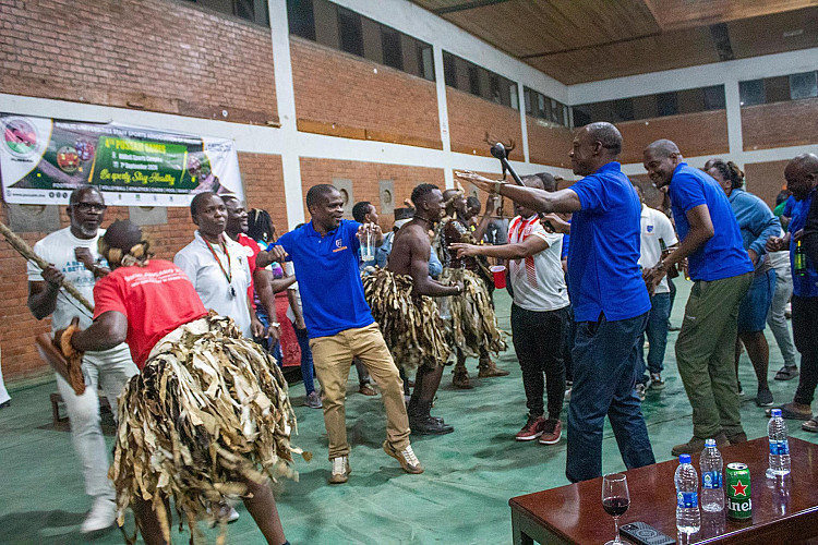 Celebratory dances at the end of the ceremony
