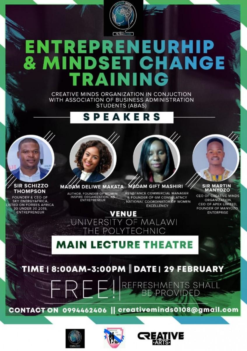 Entreprenuership and Mindset Change Training