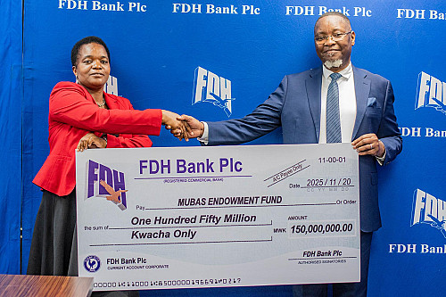 FDH Bank Pumps K150 Million into MUBAS Endowment Fund