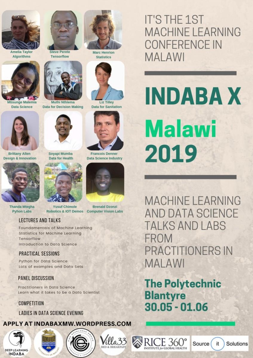 Indaba X Malawi 2019 - Machine Learning Conference