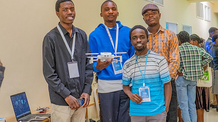 Innovators showcasing their innovations during the event