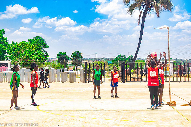TESSAM Netball game in progress