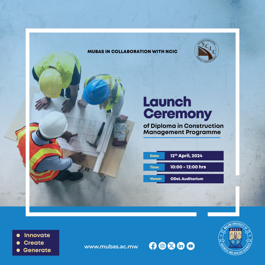 Launch of Diploma in Construction Management Programme
