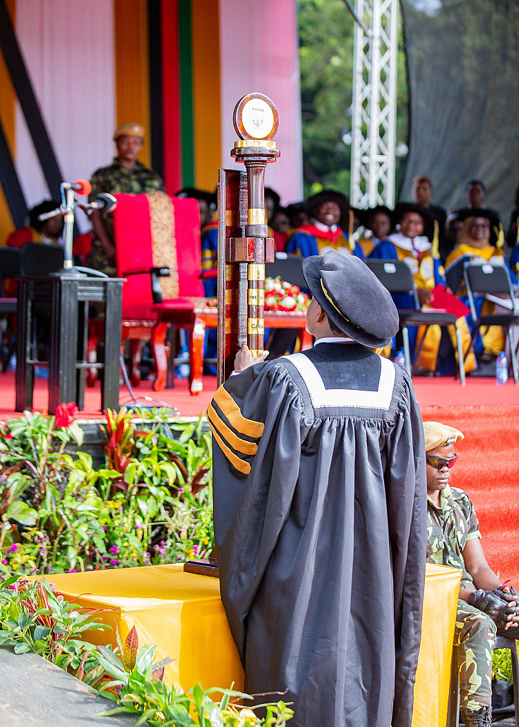 The DVC placing the Mace on its holder