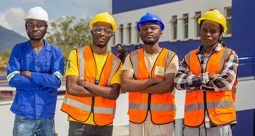 Students during practicals