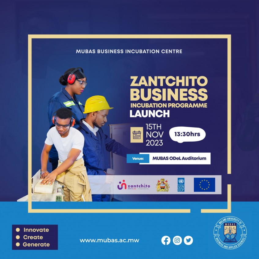 Zantchito Business Incubation Programme Launch