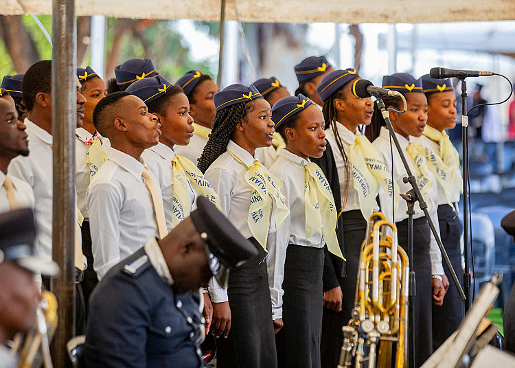 MUBAS Choir Singing at the ceremony