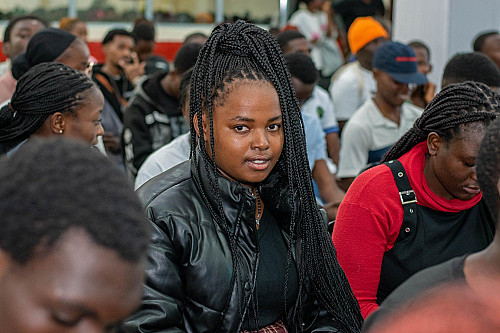 A student feeling excited