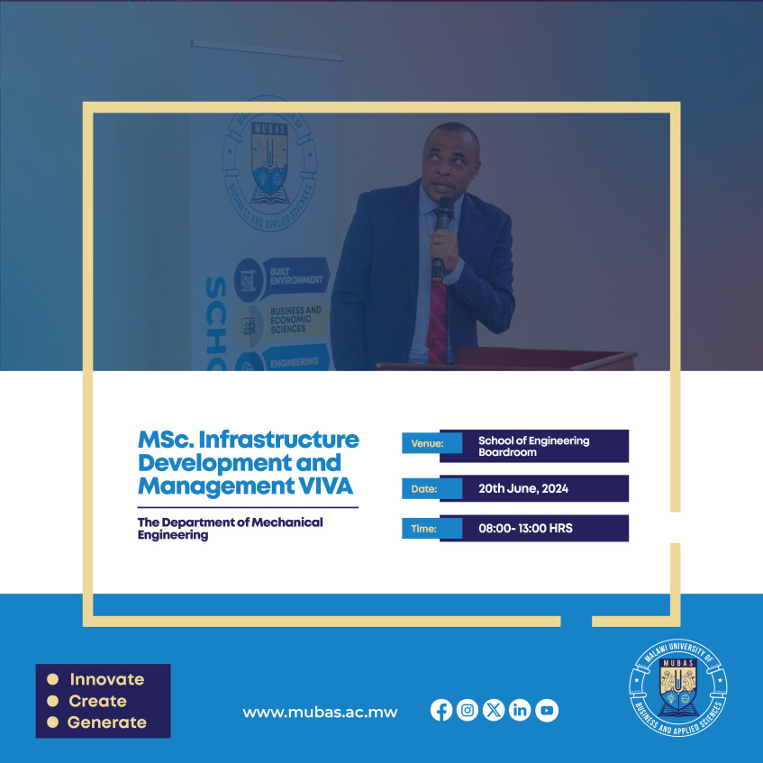 MSc. Infrastructure Development and Management VIVA