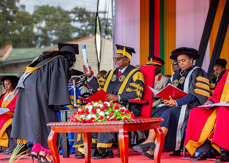 The Chancellor Conferring Certificates upon graduates